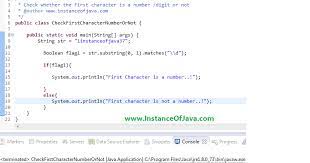 How To Check If First Character Of A String Is A Number Or Not In Java -  Instanceofjava