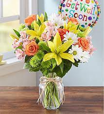 The florist takes care of the ordered bouquet and takes care of the delivery. Fields Of Europe Get Well Gidas Flowers