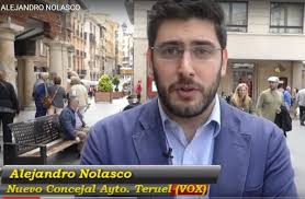 Conocemos a los nuevos concejales del Ayto. de Teruel. Hoy , Alejandro  Nolasco, de VOX (Video)