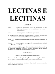 Palavras com 7 letras a palavra lectina possui 7 letras a palavra. 2 Lectina E Lecitina Lipidio Biologia