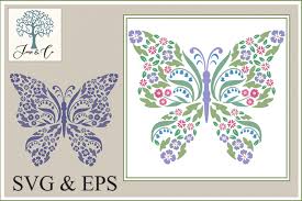 Download Flower Butterfly 244021 Svgs Design Bundles Mandala Design Butterfly Design Bundles