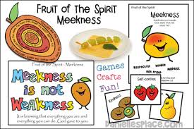 It makes me happy to see rows upon rows of ripe produce at our local farmer's market. Fruit Of The Spirit Meekness Bible Lesson Kjv Printable Craft Patterns