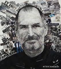 Steve Jobs Sold Collage Original Collage Art Pop Art Collage Art