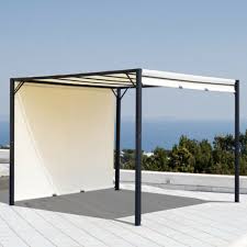 How to make a sliding canopy for your pergola with a retractable canopy strong sunlight overhead won't detract from your. Canopy For A Pergola