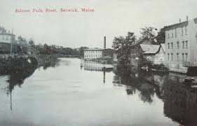 In 1893, the salmon falls, maine, ladies aid society commissioned a stone watering trough inscribed in memory of our soldiers. more information at maine.gov. File View Of Salmon Falls River Berwick Me Jpg Wikipedia