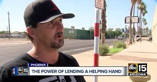 Phoenix police officers step in to help homeless man