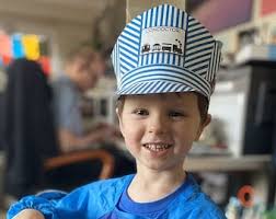 Sombrero de conductor de tren imprimible