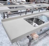 OEM Factory Wholesale Price Marble Granite Quartz Artificial Stone Corian  Solid Surface Customized Prefab Commercial Worktop Stone Top Kitchen ...