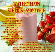 Watermelon Surprise Smoothie Smoothie Recipes Smoothie Ingredients Frozen Strawberries
