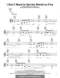 Find your perfect arrangement and access a variety of transpositions so you can print and play instantly, anywhere. I Don T Want To Set The World On Fire The Ink Spots Von B Benjamin E Durham Auf Musicaneo