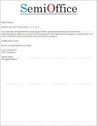 An undertaking letter or a letter of undertaking is a formal document, but not necessarily a contract that provides answer: Undertaking Letter Format For Shipping