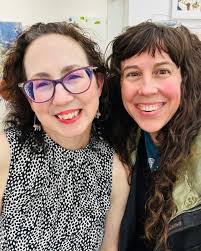 It was a wonderful opening night for Paper Planes at @slate_art! It's such  a great feeling to have friends and fellow artists come to support your  work! Pictured here are @meghan_oona_clifford and