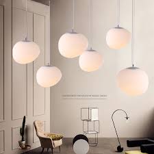 E27nordic Globe Pendant Lights White Glass Ball Pendant Lamp Lustre Suspension Kitchen Light Fixture Lighting Lamparas Colgantes Lamparas Colgantes Ball Pendant Lamppendant Lamp Aliexpress