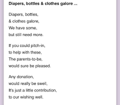 Wishing Well Poem Wishing Well Poems Baby Shower Wishes Baby Shower Fun