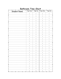 bathroom chart time check in and out kindergarten