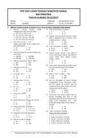 Soal Latihan Matematika Kelas 5 Semester 1 Ilmusosial Id
