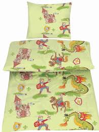 Bettwasche 135x200 Cm Baumwolle Kinder Ritter Grun Ritterburg Pferd Drache Junge Bettwasche 135x200 Bettwasche Bettbezug