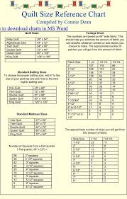 quilt sizing chart quilts quilt sizes quilting tips