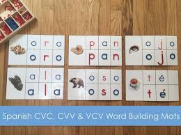 Spanish Cvc Cvv Vcv Word Building Mats Etsy Vcv Words Word Building Cvc