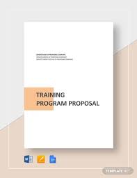 Training Project Proposal Template Word Doc Apple Mac Pages Google Docs Proposal Writing A Business Proposal Project Proposal Template