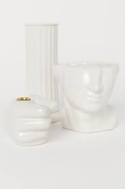 Vase En Gres Blanc Home All H M Fr Stoneware Vase Face Vase Vase