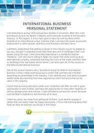 Pin On International Business Personal Statement Sample
