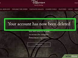 How To Delete Your Pottermore Account 5 Steps With Pictures