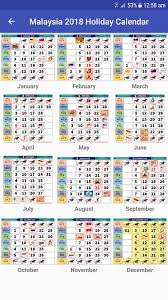 2018 calendar with malaysia holidays online. Malaysia 2018 Holiday Calendar For Android Apk Download