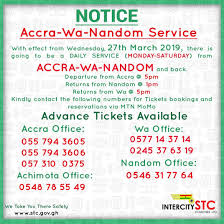 Intercity Stc Fares , 2024 - Gws Online Gh