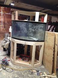 92 Gallon Corner Aquarium Stand And Canopy Aquarium Stand Corner Aquarium Fish Tank Stand