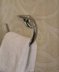 Towel bar with hooks aluminum bathroom towel holder black three layer towel rack hanging holder wall mounted bathroom shelf obtain the special price here. How To Decorate Bathrooms With Towel Bars And Rings