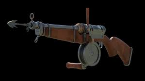 The harpoon gun can be purchased for 664,500 gold from the s.s. Artstation Steampunk Harpoon Gun Sau Meng Lei