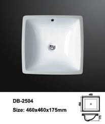 square undermount sink square