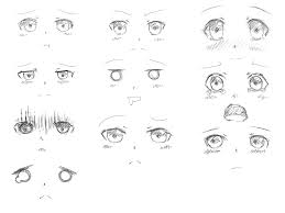 Easy drawing guides > anime , easy , people > how to draw anime eyes. I Draw Some Anime Facial Expressions Sketches