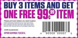 Hot Coupon For 99 Cent Only Stores