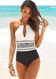 Men S Women S Swimwear And Beachwear Swimwear365 Black And White Swimsuit White Swimsuit Women Swimsuits