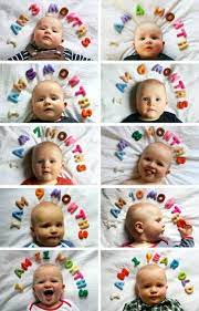 Monthly Baby Photo Ideas Track Your Baby S Age In Photos Monthly Baby Pictures Monthly Baby Photos Baby Month By Month