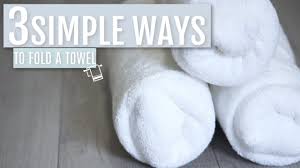 More importantly, a towel has immense psychological value. 3 Simple Ways To Fold A Bath Towel Judi The Organizer Youtube