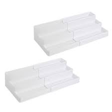 The most common spice drawer cabinet material is wood. Mdesign Expandable Kitchen Cabinet Pantry Organizer Spice Rack 2 Pack Target