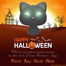 Fully customizable designs, starting at $1.29. Spooky Halloween Greeting Card With Name Edit