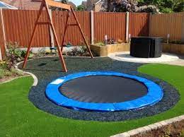 Diy Inground Trampoline Instructions Backyard Sunken Trampoline Backyard Fun