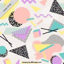 background with flat geometric shapes geometric shapes memphis design poster design