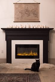 In came the electric fireplace! Diy Electric Fireplace