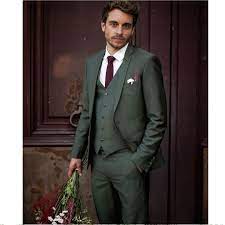L Apieceur Costume Sur Mesure Vert Costume Vert Marie Tenue Marie Homme Costume Vert Mariage