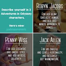 With The Describe Yourself In 3 Fictional Characters Trending I Thought We D Mix It Up A Bit And Do It With Ad Adventures In Odyssey Odyssey Sarcastic Humor