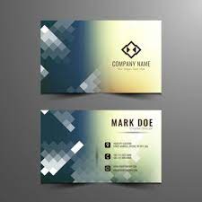 Create your own business cards without design skills ⏩ crello business card maker completely free choose professional business card templates. Free Vector Business Card With Tiles