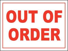 Out Of Order Sign By Safetysign Com R5337 Out Of Order Sign Signs Morse Code Words