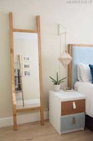 Espejo De Pie Diy A Partir De Un Espejo Minde De Ikea Ven A Ver La Habitacion Completa Decoracion Del Dormitorio Espejos De Piso Espejos Para Habitacion