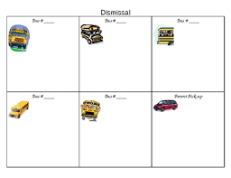 bus dismissal chart