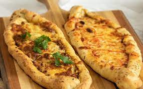 Peinirli Greek Pizza Boats Recipe Greek Pizza Pizza Stone Recipes Pizza Boats